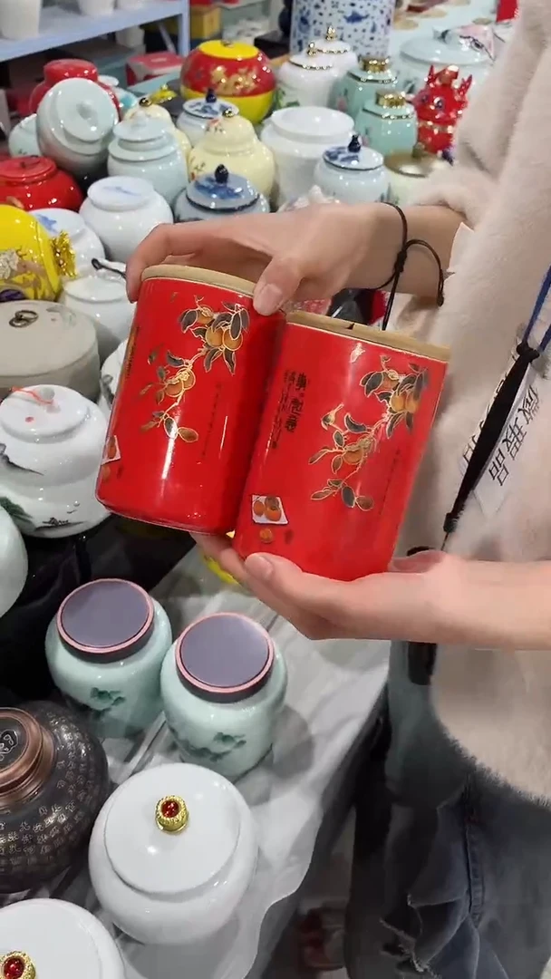 【闪购商品】陶瓷茶叶罐存茶罐密封罐