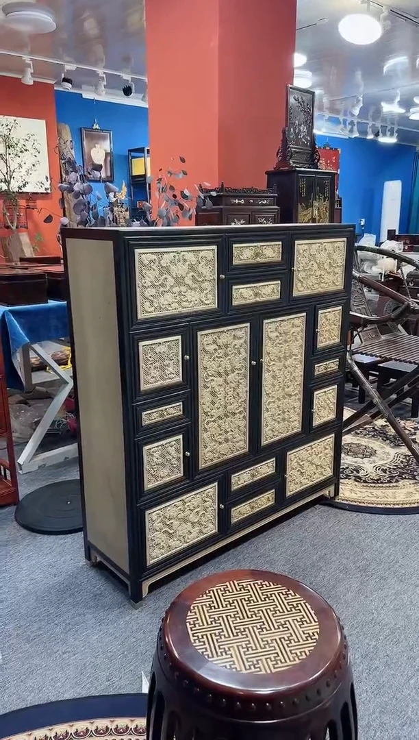 【闪购商品】乌木类成套家具万福柜