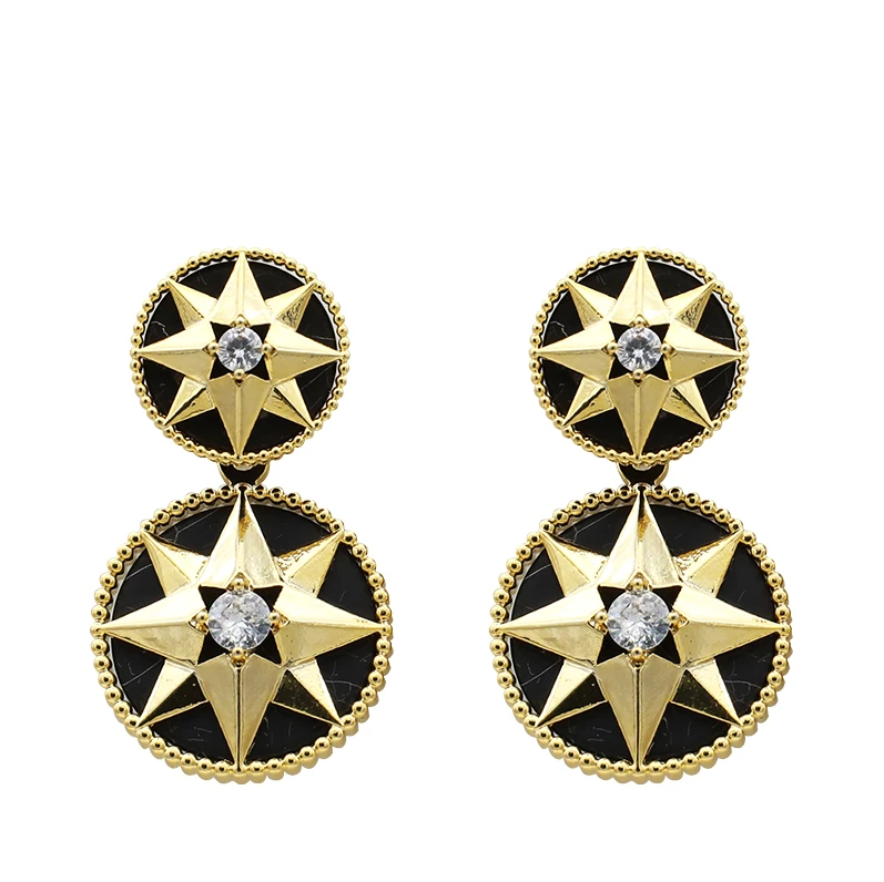 合金耳饰 设计师款时尚轻奢耳饰~1002