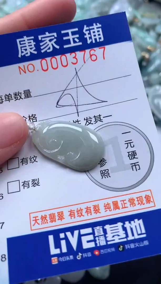 颈饰未镶嵌翡翠3767