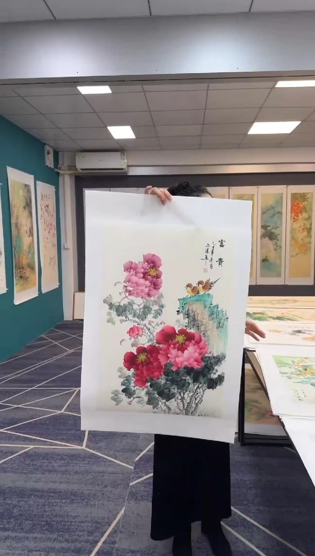 国画作品山水花鸟