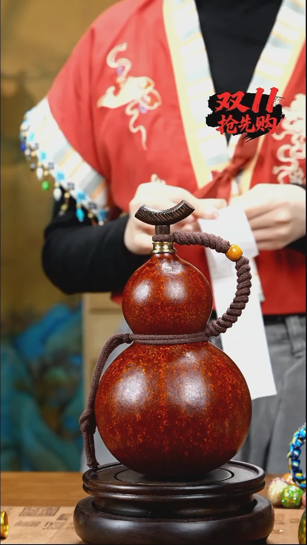 XX062藏绳款酒葫芦不包手串