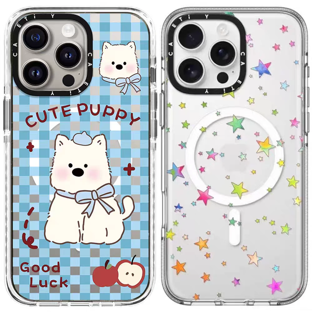 【筠妹推荐】AB_家 新款可爱创意磁吸女款防摔手机壳少女镭射个性