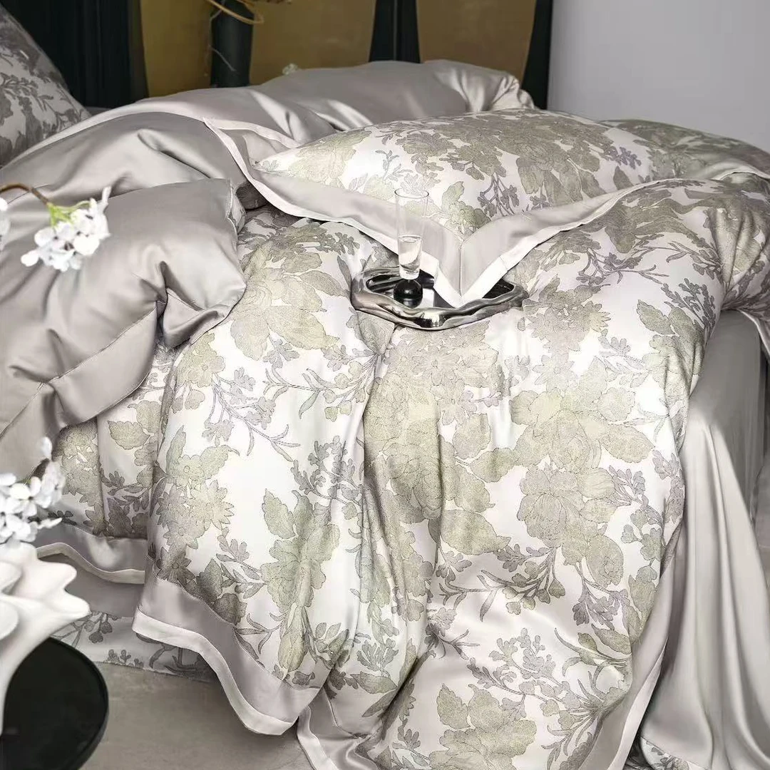 A5566 大豆双人拼角100S兰精天丝夏被 梦甜-绿200*230透气机洗