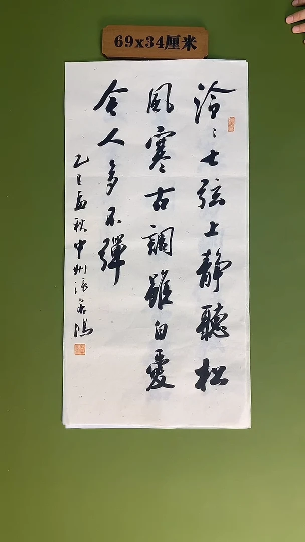 书法书法 张若鸿 尺寸69cm*34cm