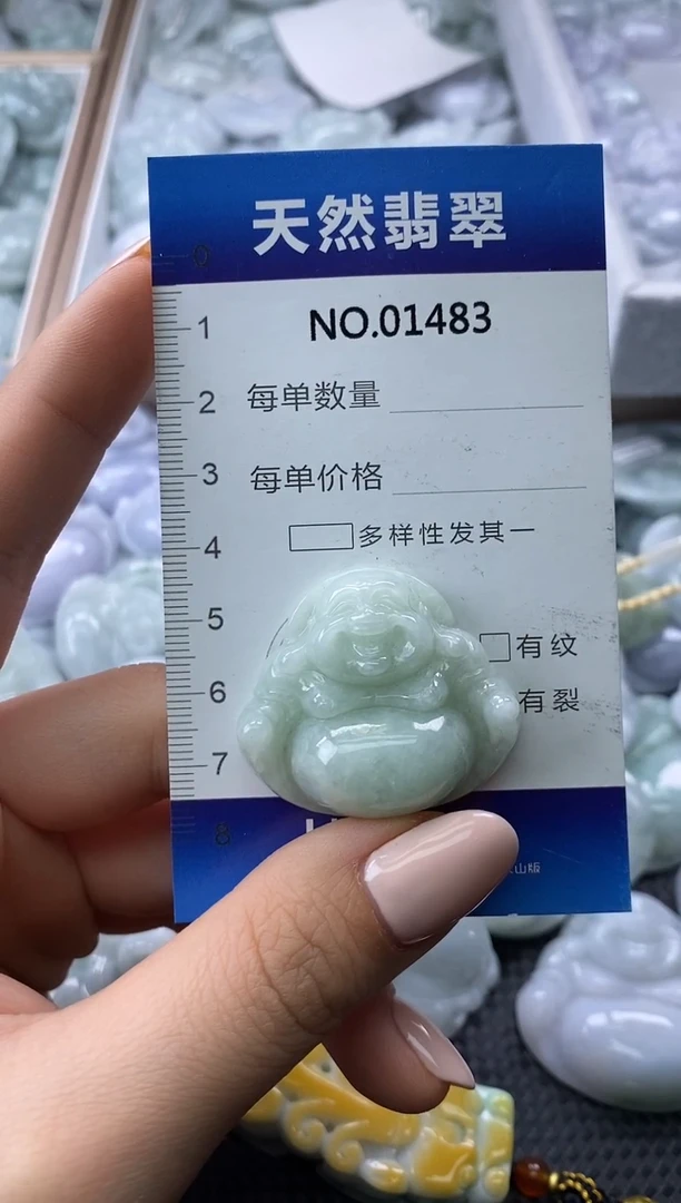 颈饰未镶嵌翡翠天然缅甸翡翠01483