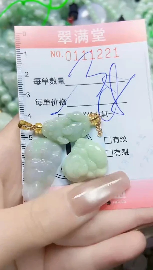 【闪购商品】翡翠颈饰未镶嵌闪购0111221多样性发其一