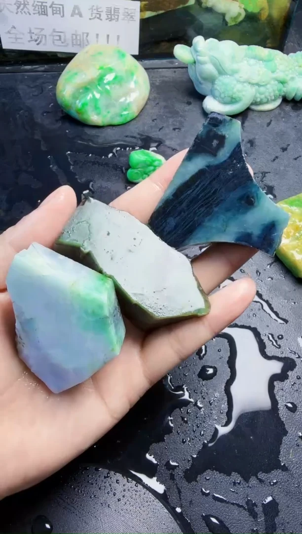 未镶嵌挂件翡翠天然翡翠034