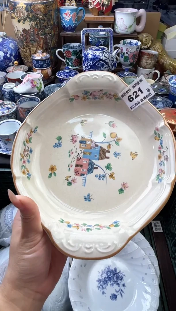 瓷片x*621号六六工艺品瓷器