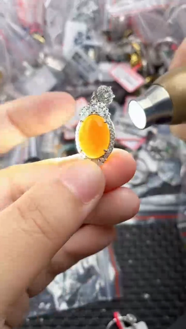 银S925镶嵌戒指翡翠222    4