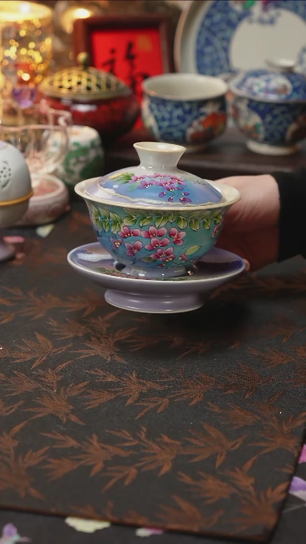 杯景德镇陶瓷杯碗柴烧多人