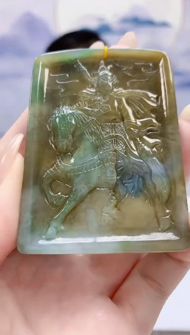 定制翡翠未镶嵌5124jw-毛货挂件97