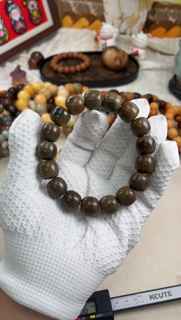 手串菩提根/象牙果a493 卡15 干磨猪油膏瑕疵