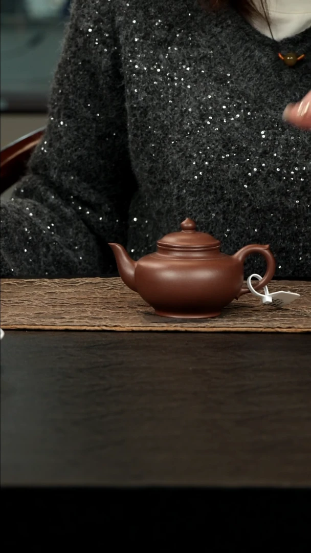 茶壶紫砂老紫泥笑樱180cc