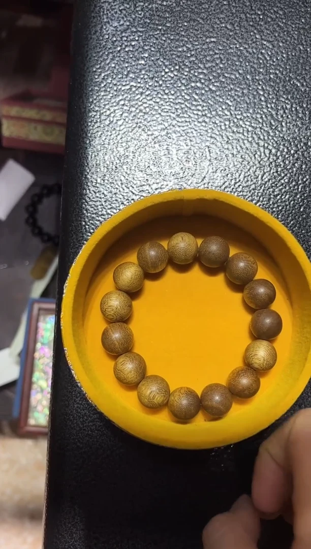 【闪购商品】沉香手串C001天然野白奇楠卡14沉香手串