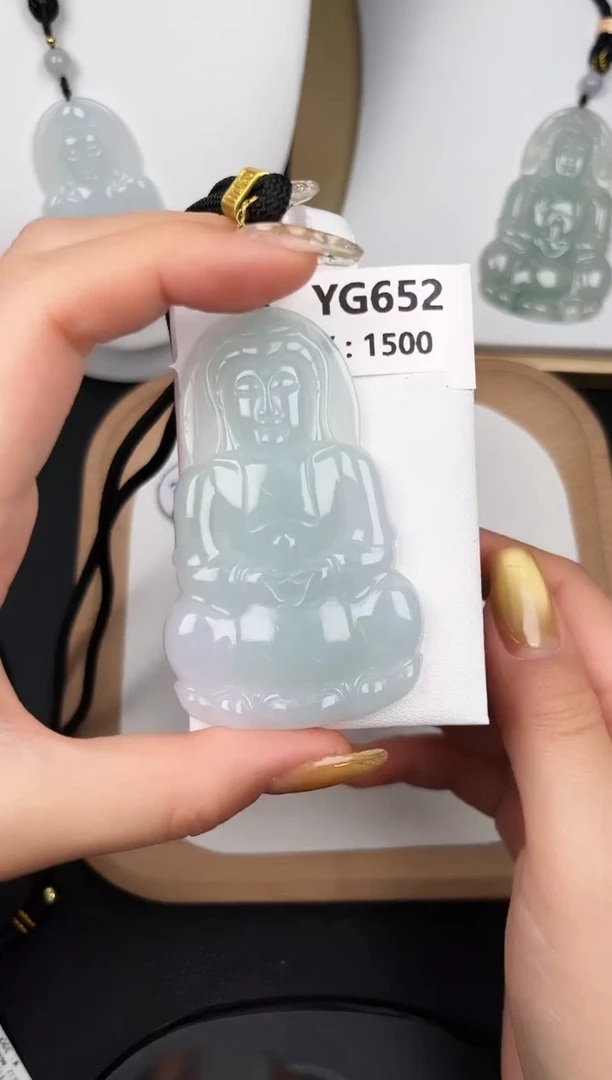 颈饰未镶嵌翡翠YG652超大观音