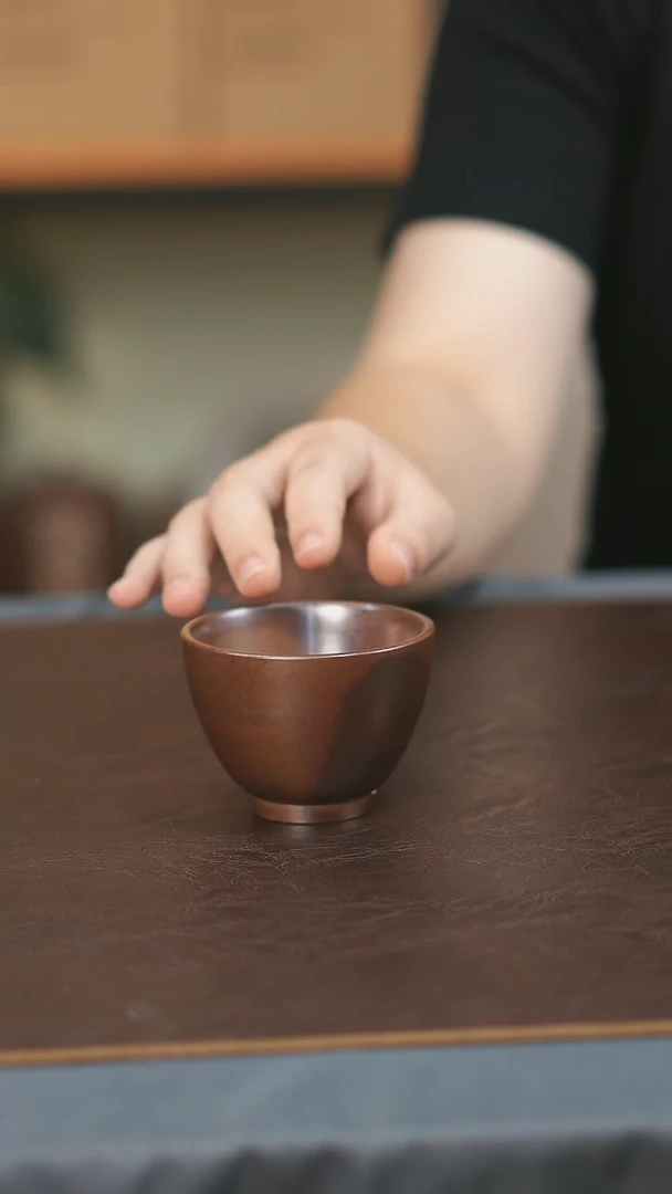 罐存茶山云水山涧建水紫陶微瑕柴烧杯