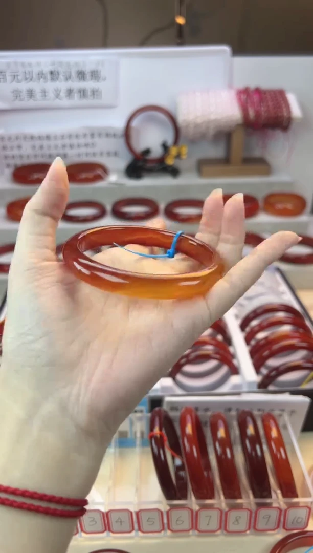 【闪购商品】玛瑙/玉髓手镯未镶嵌【默认微瑕】63