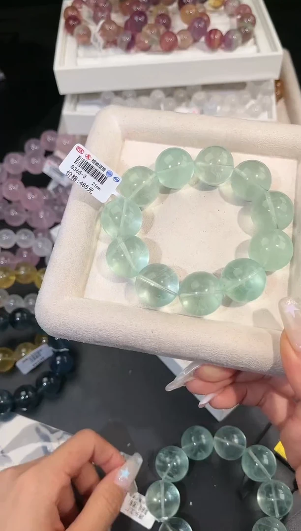 手链未镶嵌萤石多样性发一Q27薄荷曼波21mm