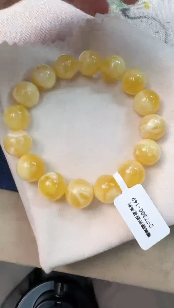 手串蜜蜡未镶嵌不**心蜜蜡手串