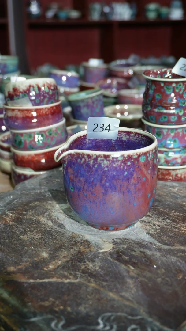 摆件精品窑变钧瓷茶器