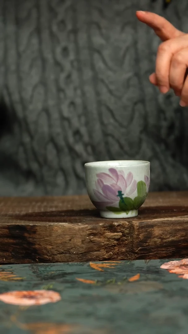【闪购商品】杯釉下彩手工手绘同款陶器