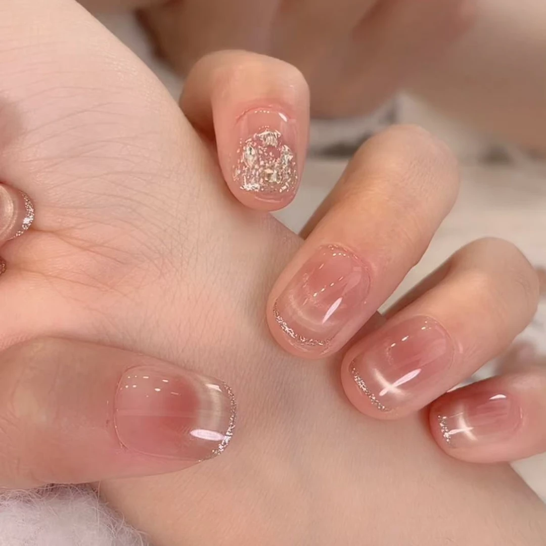 纯欲白开水 腮红猫眼穿戴甲--30片装