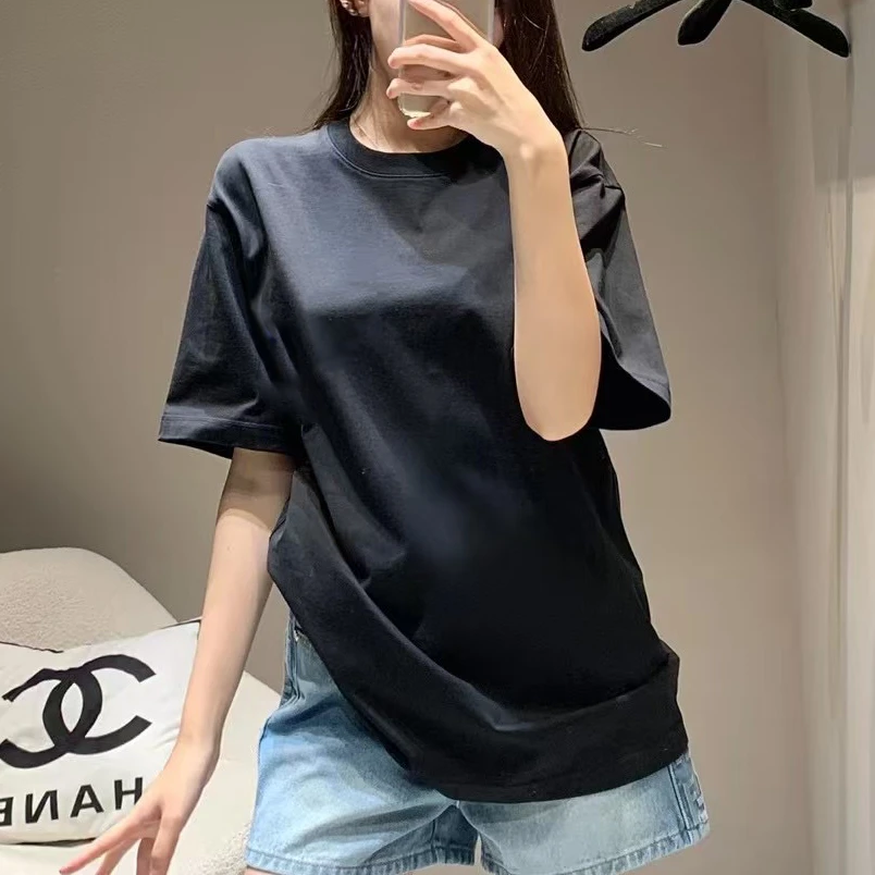 （站马贴标T）2025年夏季新款马印花标短袖T恤男女同款