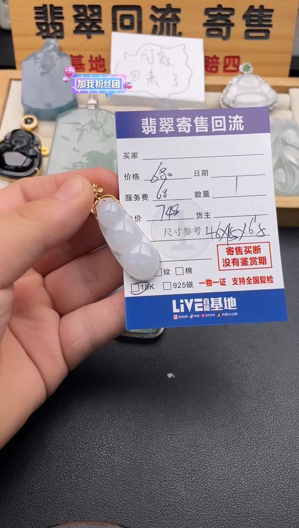 颈饰18K金镶嵌翡翠10146330