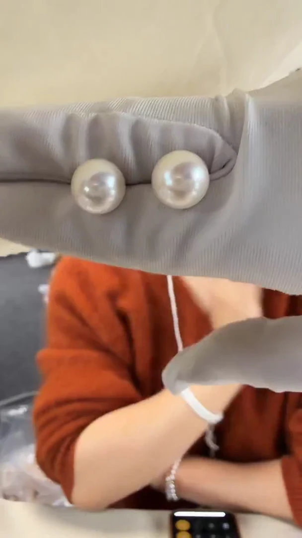 未镶嵌耳钉淡水珍珠11-12mm珍珠耳钉