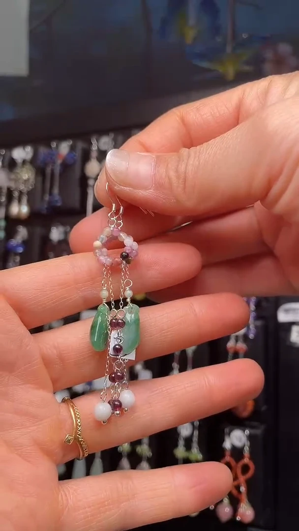 银S925镶嵌耳饰紫晶?****?紫气东来☀顺