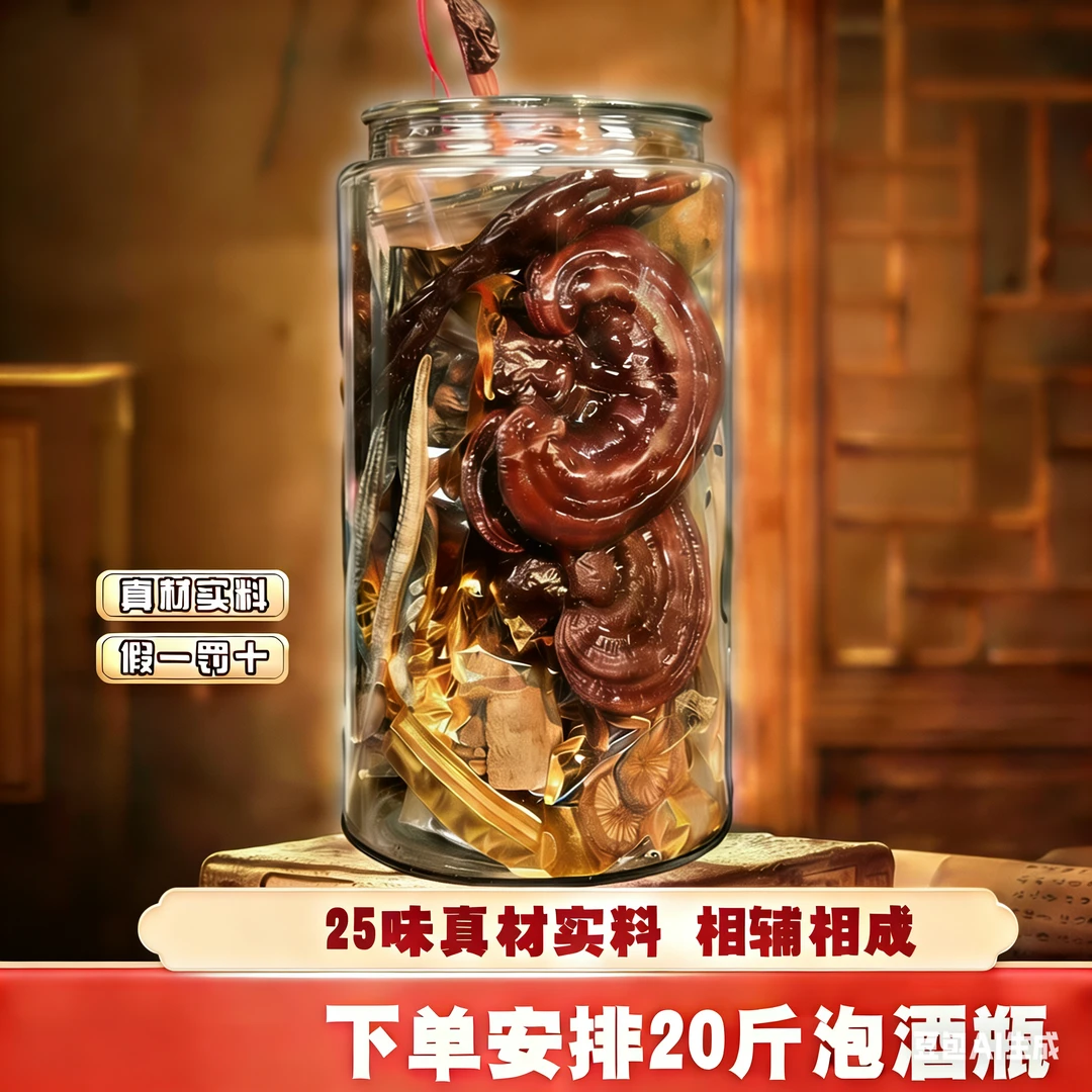 25味料 泡酒料 保真保纯 真材实料 送20斤专业泡酒瓶带龙头