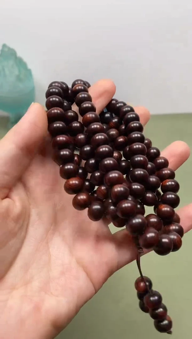 【闪购商品】黄花梨/降香黄檀木艺海南黄花梨紫油梨8x10老型珠念珠