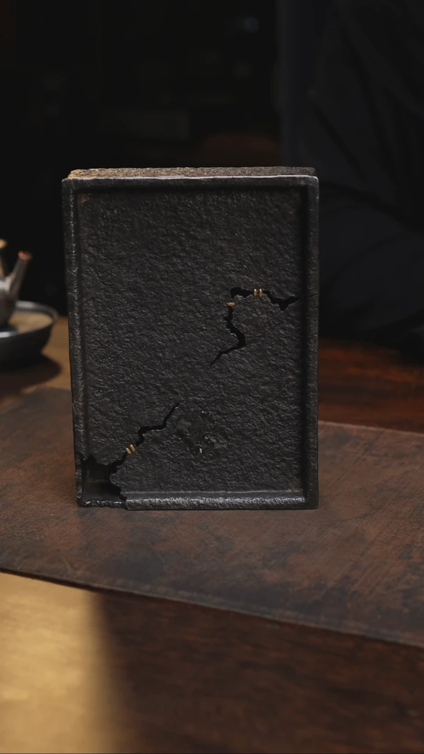 纯锡全手加厚破方壶承