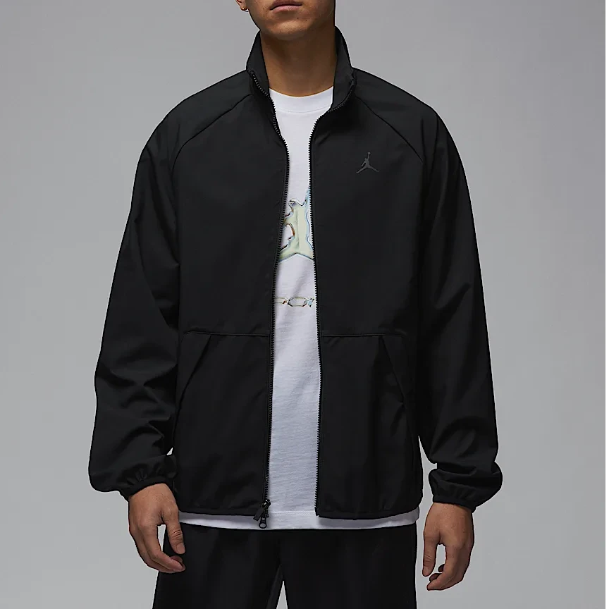 【HN步步高NK】Jordan时尚百搭舒适长袖夹克外套男款黑色 HF9886010