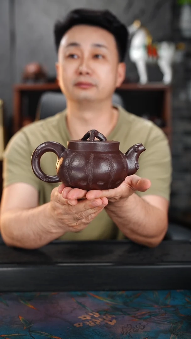 茶壶紫砂纯料全手工创作款320cc
