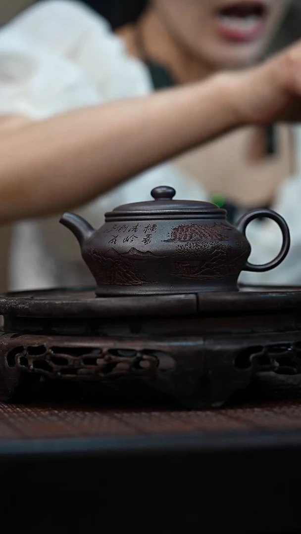 茶壶紫砂宜兴岁颐传砂原矿全手12