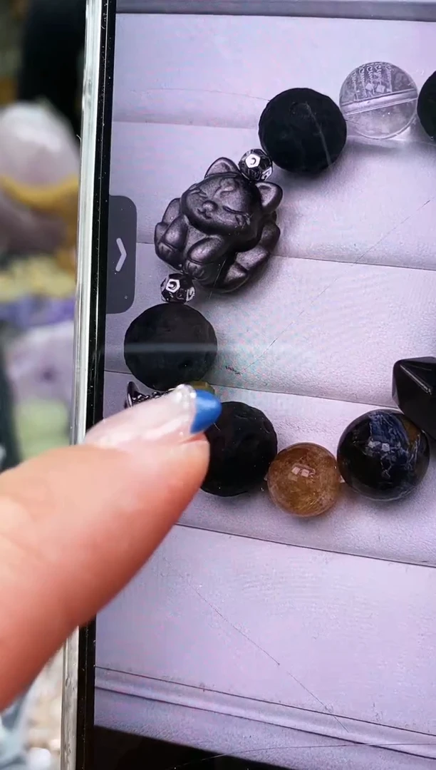 黑曜岩未镶嵌颈饰27a拍二发一/5.24/1个