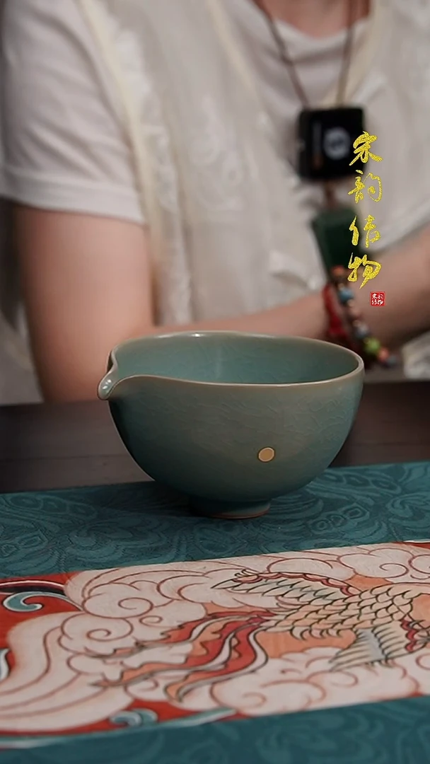 摆件微瑕清凉寺原矿釉桃园公道