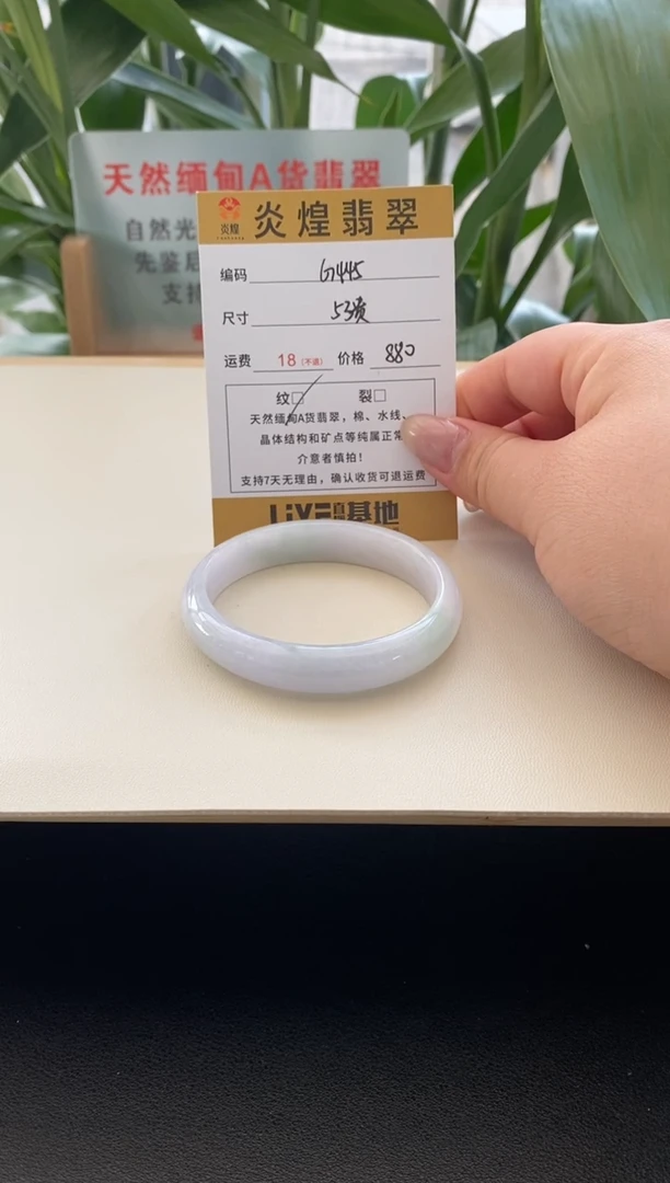 未镶嵌手镯翡翠753贵妃编码g445