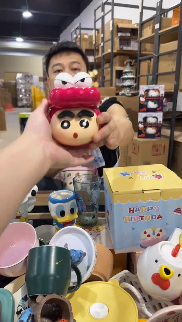 其他原盒小新鳄鱼变色带盖杯