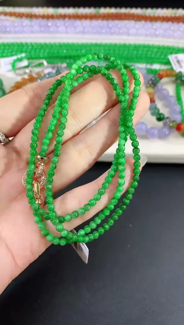 未镶嵌手串翡翠95|3800