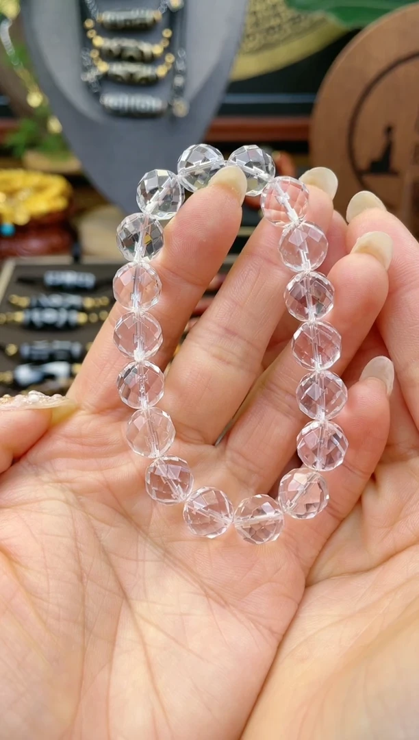 【闪购商品】水晶手链未镶嵌精品白水晶手链