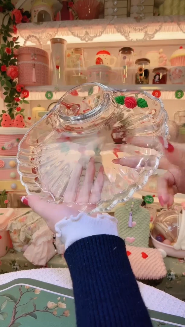 贝壳饺子盘——手工制作品质好！