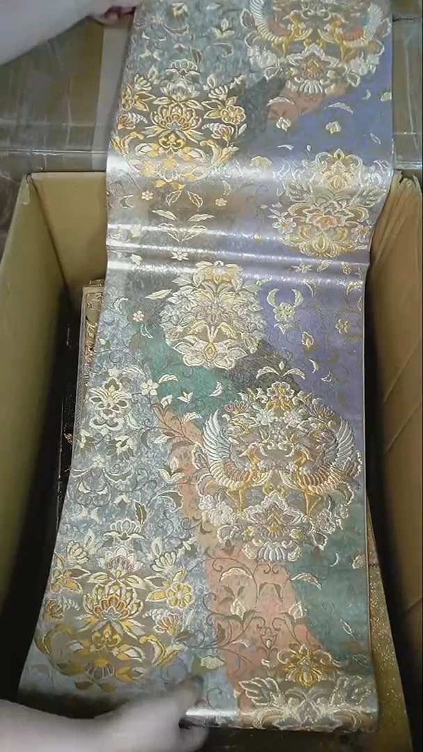 织绣27六通织金凤凰唐草