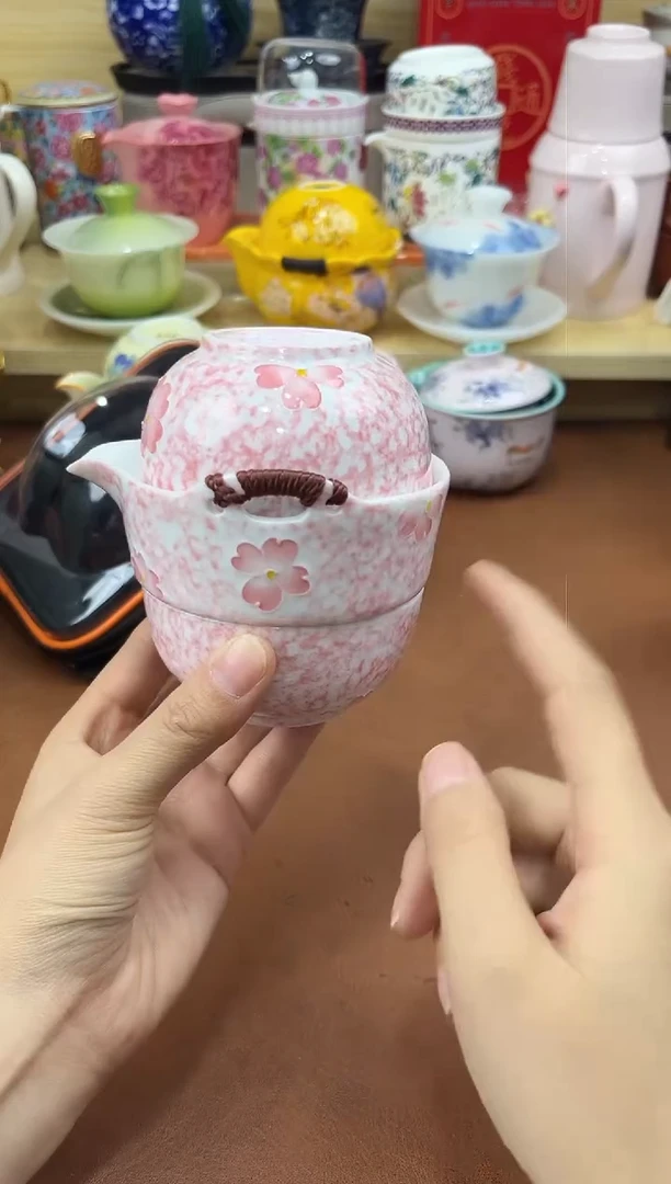 陶陶瓷茶具摆件旅行套组