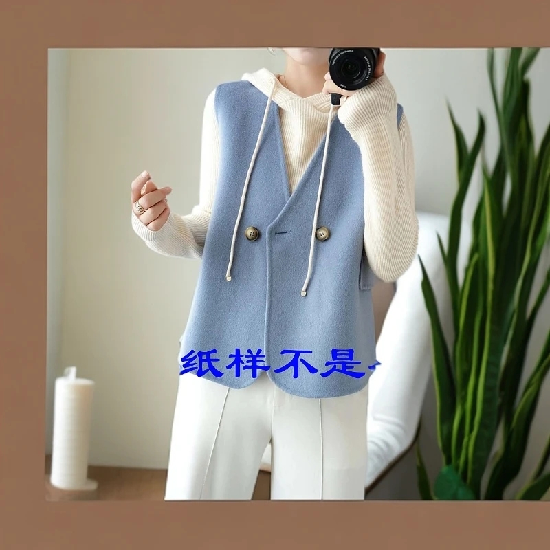 23040纸样双面女纸样休闲洋气短款时尚百搭宽松韩版秋冬马甲洋气