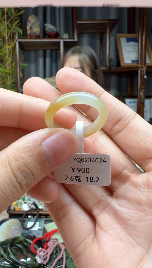 【闪购商品】和田玉颈饰未镶嵌戒圈  YQ  18.2