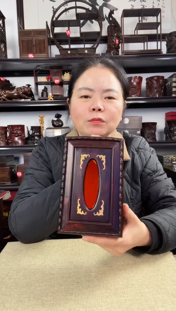 木老李红木工艺品132瑕疵