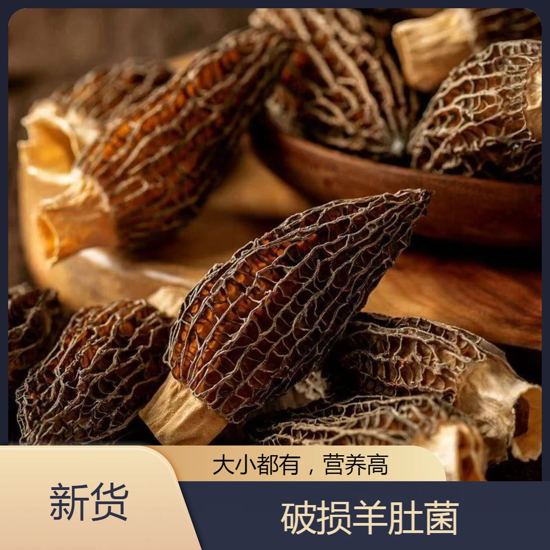 【新货福利】破损羊肚菌净重无干燥剂长期使用选择介意破损勿拍